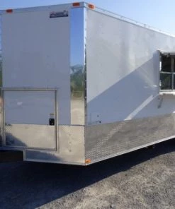 8.5' x 22' Concession Food Trailer White Catering Event -Cheap Concession Trailers Shop p1170114