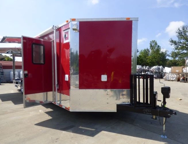 8.5' x 30' Concession Trailer Red Catering Event 24 8.5' x 30' Concession Trailer Red Catering Event - Image 24