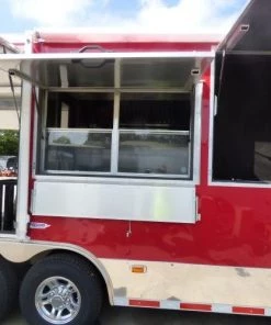 8.5' x 30' Concession Food Trailer Red With Appliances -Cheap Concession Trailers Shop p1170245 1