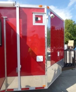 8.5' x 30' Concession Food Trailer Red With Appliances -Cheap Concession Trailers Shop p1170258 1