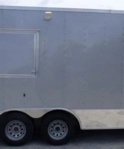 8.5' x 16' Concession Trailer Silver Frost Catering Event -Cheap Concession Trailers Shop p1170319