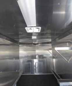 8.5' x 16' Concession Trailer Silver Frost Catering Event -Cheap Concession Trailers Shop p1170324