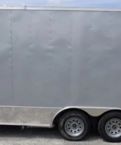 8.5' x 16' Concession Trailer Silver Frost Catering Event -Cheap Concession Trailers Shop p1170338