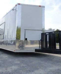 8.5' x 26' White Catering Event Concession Food Trailer 60 8.5' x 26' White Catering Event Concession Food Trailer -Cheap Concession Trailers Shop p1170341 small