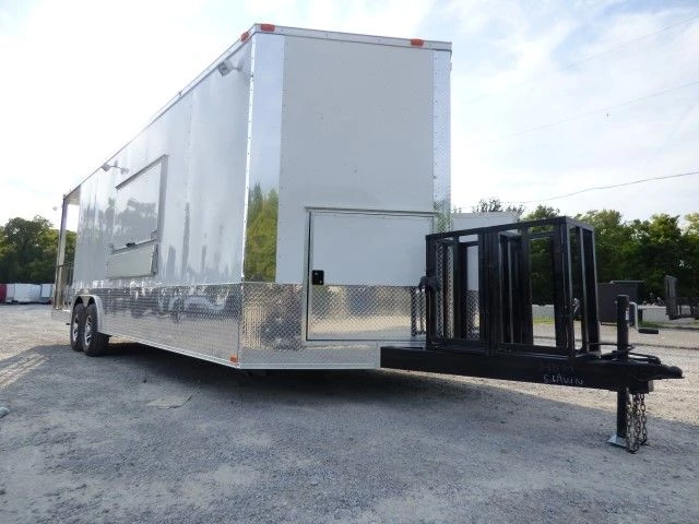 8.5' x 26' White Catering Event Concession Food Trailer 25 8.5' x 26' White Catering Event Concession Food Trailer - Image 25