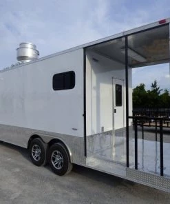 8.5' x 26' Concession Food Trailer White With Appliances 56 8.5' x 26' Concession Food Trailer White With Appliances -Cheap Concession Trailers Shop p1170348 1