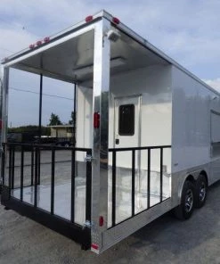 8.5' x 26' Concession Food Trailer White With Appliances 52 8.5' x 26' Concession Food Trailer White With Appliances -Cheap Concession Trailers Shop p1170350 1