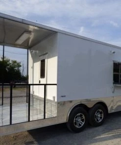 8.5' x 26' Concession Food Trailer White With Appliances 45 8.5' x 26' Concession Food Trailer White With Appliances -Cheap Concession Trailers Shop p1170352 1