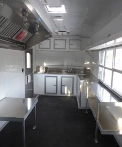 8.5' x 26' White Catering Event Concession Food Trailer 49 8.5' x 26' White Catering Event Concession Food Trailer -Cheap Concession Trailers Shop p1170357 small