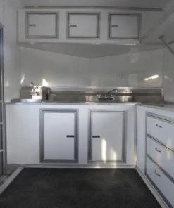 8.5' x 26' White Catering Event Concession Food Trailer 43 8.5' x 26' White Catering Event Concession Food Trailer -Cheap Concession Trailers Shop p1170359 small