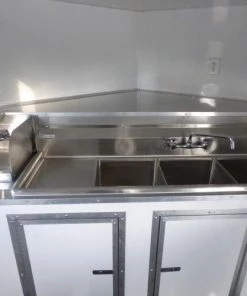 8.5' x 26' Concession Food Trailer White With Appliances 47 8.5' x 26' Concession Food Trailer White With Appliances -Cheap Concession Trailers Shop p1170360 1