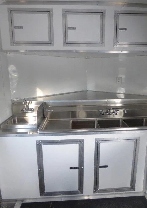 8.5' x 26' White Catering Event Concession Food Trailer 10 8.5' x 26' White Catering Event Concession Food Trailer - Image 10