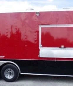 8.5' x 26' Concession Food Trailer Red Catering Event 44 8.5' x 26' Concession Food Trailer Red Catering Event -Cheap Concession Trailers Shop p1170385