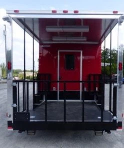 8.5' x 26' Concession Food Trailer Red With Appliances -Cheap Concession Trailers Shop p1170391 1