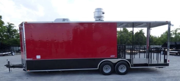 8.5' x 26' Concession Food Trailer Red Catering Event 11 8.5' x 26' Concession Food Trailer Red Catering Event - Image 11