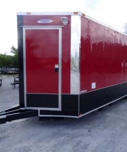 8.5' x 26' Concession Food Trailer Red With Appliances -Cheap Concession Trailers Shop p1170395 1