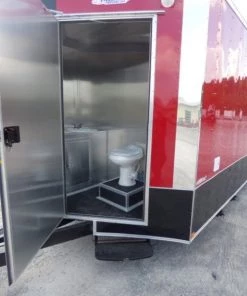 8.5' x 26' Concession Food Trailer Red With Appliances -Cheap Concession Trailers Shop p1170398 1