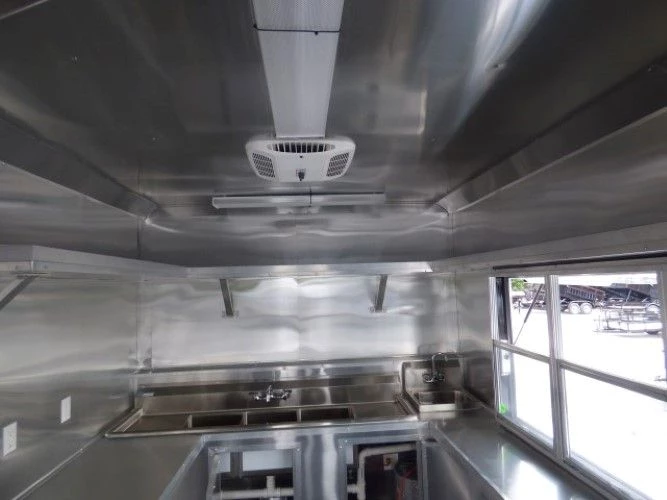 8.5' x 26' Concession Food Trailer Red Catering Event 30 8.5' x 26' Concession Food Trailer Red Catering Event - Image 30