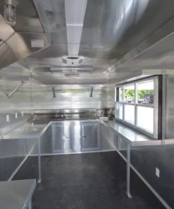 8.5' x 26' Concession Food Trailer Red With Appliances -Cheap Concession Trailers Shop p1170417 1