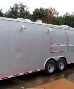 8.5' x 30' Grey Concession Food Trailer With Appliances -Cheap Concession Trailers Shop p1170945 2
