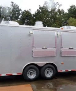 8.5' x 30' Silver Frost Concession Food Trailer With Appliances -Cheap Concession Trailers Shop p1170946