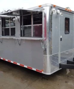 8.5' x 30' Silver Frost Concession Food Trailer With Appliances -Cheap Concession Trailers Shop p1170954