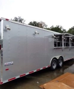 8.5' x 30' Grey Event Catering Concession Food Trailer -Cheap Concession Trailers Shop p1170955 1