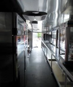 8.5' x 30' Grey Concession Food Trailer With Appliances -Cheap Concession Trailers Shop p1170977 2