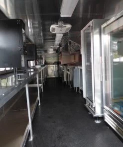 8.5' x 30' Silver Frost Concession Food Trailer With Appliances -Cheap Concession Trailers Shop p1170981