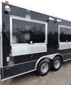 8.5' x 18' Black Catering Event Concession Food Trailer -Cheap Concession Trailers Shop p1180029 1