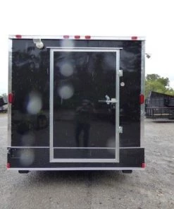 8.5' x 18' Black Catering Event Concession Food Trailer -Cheap Concession Trailers Shop p1180030 1
