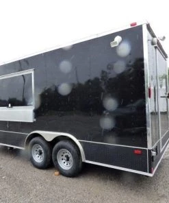 8.5' x 18' Black Catering Event Concession Food Trailer -Cheap Concession Trailers Shop p1180031 1