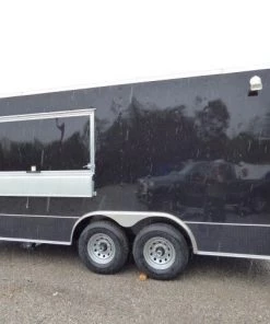 8.5' x 18' Black Catering Event Concession Food Trailer -Cheap Concession Trailers Shop p1180038 1