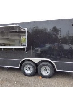 8.5' x 18' Black Catering Event Concession Food Trailer -Cheap Concession Trailers Shop p1180039 1