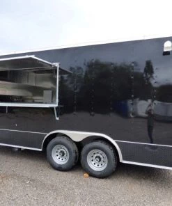 8.5' x 18' Black Catering Event Concession Food Trailer -Cheap Concession Trailers Shop p1180047 1