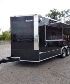 8.5' x 18' Black Catering Event Concession Food Trailer -Cheap Concession Trailers Shop p1180049 2