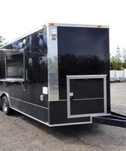 8.5' x 18' Black Catering Event Concession Food Trailer -Cheap Concession Trailers Shop p1180053 2