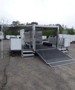 8.5' x 30' White Food Event Catering Concession Food Trailer 129 8.5' x 30' White Food Event Catering Concession Food Trailer -Cheap Concession Trailers Shop p1180179