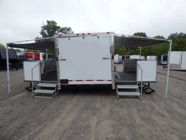 8.5' x 30' White Food Event Catering Concession Food Trailer 4 8.5' x 30' White Food Event Catering Concession Food Trailer - Image 4