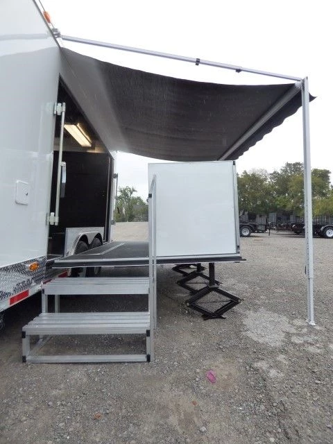 8.5' x 30' White Food Event Catering Concession Food Trailer 3 8.5' x 30' White Food Event Catering Concession Food Trailer - Image 3