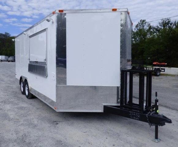 8.5' x 18' White Event Catering Concession Food Trailer 2 8.5' x 18' White Event Catering Concession Food Trailer - Image 2