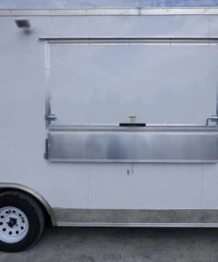 8.5' x 18' White Event Catering Concession Food Trailer 32 8.5' x 18' White Event Catering Concession Food Trailer -Cheap Concession Trailers Shop p1180407