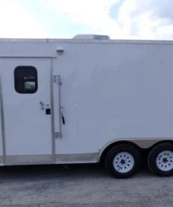 8.5' x 18' White Event Catering Concession Food Trailer 29 8.5' x 18' White Event Catering Concession Food Trailer -Cheap Concession Trailers Shop p1180411