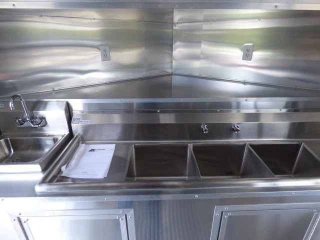 8.5' x 18' White Event Catering Concession Food Trailer 16 8.5' x 18' White Event Catering Concession Food Trailer - Image 16