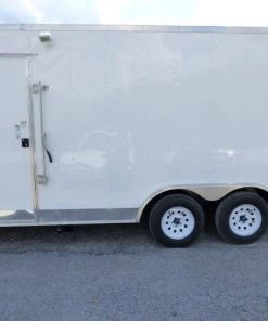 8.5' x 18' White Event Catering Concession Food Trailer 38 8.5' x 18' White Event Catering Concession Food Trailer -Cheap Concession Trailers Shop p1180419