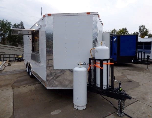 8.5' x 18' White Catering Event Concession Food Trailer With Appliances 2 8.5' x 18' White Catering Event Concession Food Trailer With Appliances - Image 2