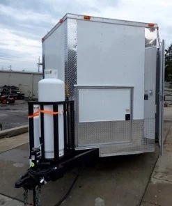 8.5' x 18' White Catering Event Concession Food Trailer With Appliances 31 8.5' x 18' White Catering Event Concession Food Trailer With Appliances -Cheap Concession Trailers Shop p1180440 1