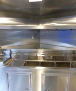 8.5' x 18' White Catering Event Concession Food Trailer With Appliances 45 8.5' x 18' White Catering Event Concession Food Trailer With Appliances -Cheap Concession Trailers Shop p1180446 1