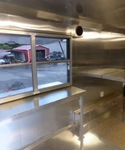 8.5' x 18' White Catering Event Concession Food Trailer With Appliances 43 8.5' x 18' White Catering Event Concession Food Trailer With Appliances -Cheap Concession Trailers Shop p1180453 1