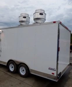 8.5' x 18' White Catering Event Concession Food Trailer With Appliances 36 8.5' x 18' White Catering Event Concession Food Trailer With Appliances -Cheap Concession Trailers Shop p1180457 1